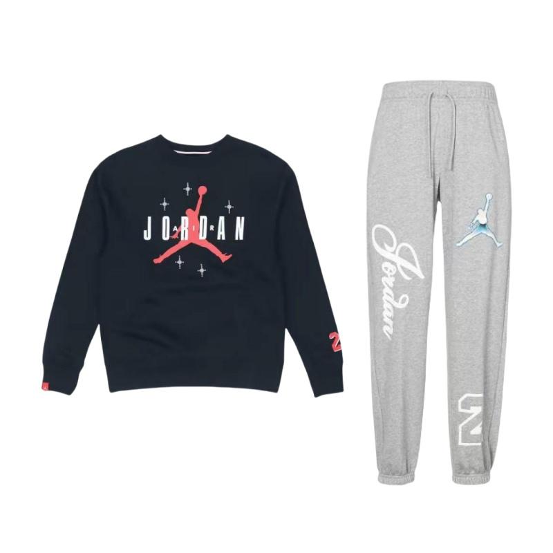 Jordan Retro Crew Neck Pullover Long Sleeve Knit Sports Leisure Sweatpants Set Men sweatshirt set DZ3385-063+DO9153-010 M
Jordan Retro Crew Neck Pullover Long Sleeve Knit Sports Leisure Sweatpants Set Men sweatshirt set DZ3385-063+DO9153-010 M