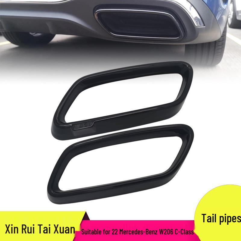 Stainless Steel Black Exhaust Cover for 2022 Mercedes-Benz W206 C-Class Xin Ru Tai Xuan
Stainless Steel Black Exhaust Cover for 2022 Mercedes-Benz W206 C-Class Xin Ru Tai Xuan
