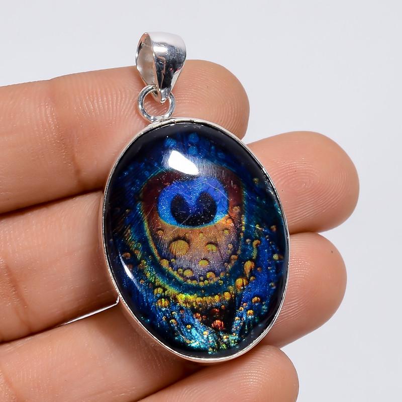 Attractive Top Grade Qualite 100% Natural Dichroic Glass Oval Shape Ethnic Style Handmade Jewelry 925 Steling Silver Pendant 1.6 WSJ-5014 1.6
Attractive Top Grade Qualite 100% Natural Dichroic Glass Oval Shape Ethnic Style Handmade Jewelry 925 Steling Silver Pendant 1.6 WSJ-5014 1.6