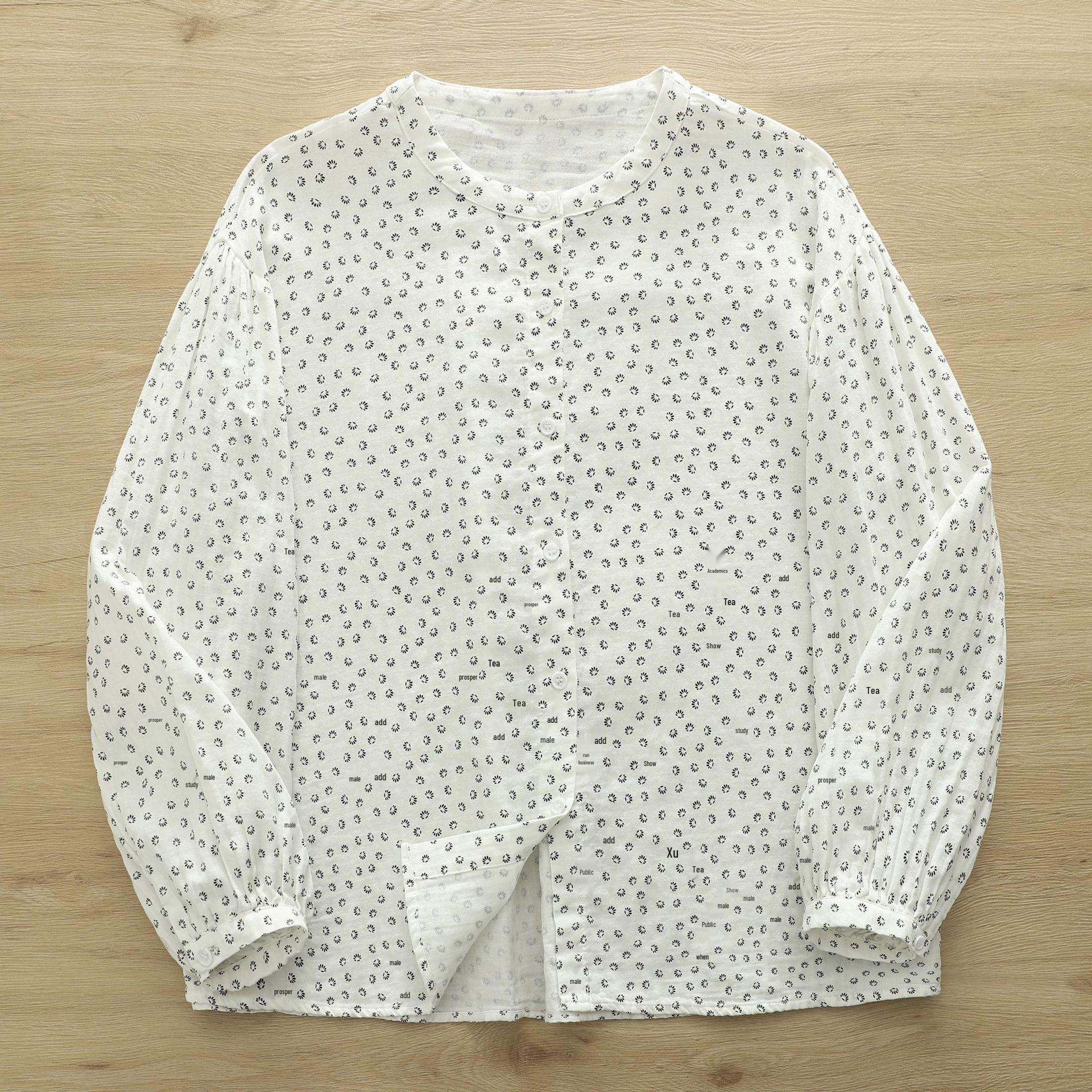 Korean Style Spring 2026 Women s Printed Doll Shirt with Round Neck and Lantern Sleeves One Size белый
Korean Style Spring 2026 Women s Printed Doll Shirt with Round Neck and Lantern Sleeves One Size белый