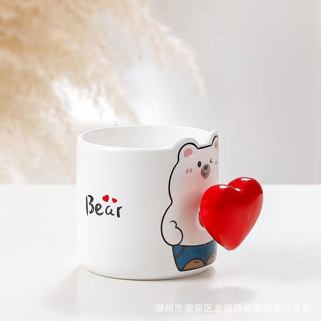 Творческая кружка с изображением животных «Любовь», бытовая пара, чашка для воды, чашка для завтрака, кофейная чашка, милая керамическая чашка, сувенир 401-500ml
Творческая кружка с изображением животных «Любовь», бытовая пара, чашка для воды, чашка для завтрака, кофейная чашка, милая керамическая чашка, сувенир 401-500ml