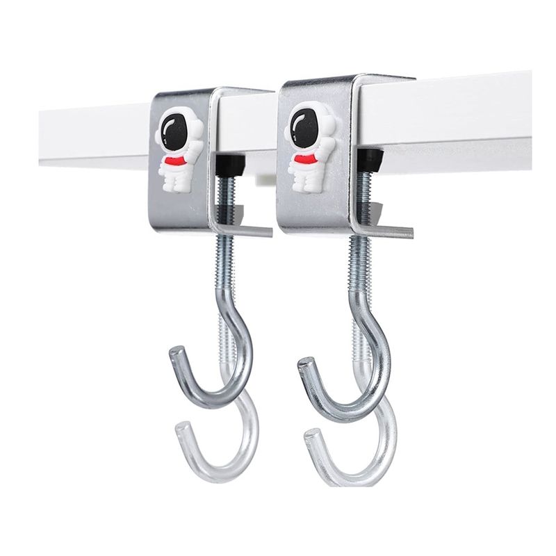 AEE4-Desk Bag Hook,2 Pcs Nail Free Storage Hook, Space Organizer Headset Stand, Under Desk Hook Mount, Student Work Desk Hook срібний
AEE4-Desk Bag Hook,2 Pcs Nail Free Storage Hook, Space Organizer Headset Stand, Under Desk Hook Mount, Student Work Desk Hook срібний