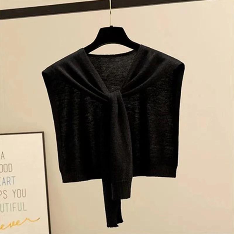 Корейская полосатая вязаная теплая шаль зимняя женская блузка плечи ложный воротник накидка завязанный шарф полосатая верхняя одежда One Size
Корейская полосатая вязаная теплая шаль зимняя женская блузка плечи ложный воротник накидка завязанный шарф полосатая верхняя одежда One Size