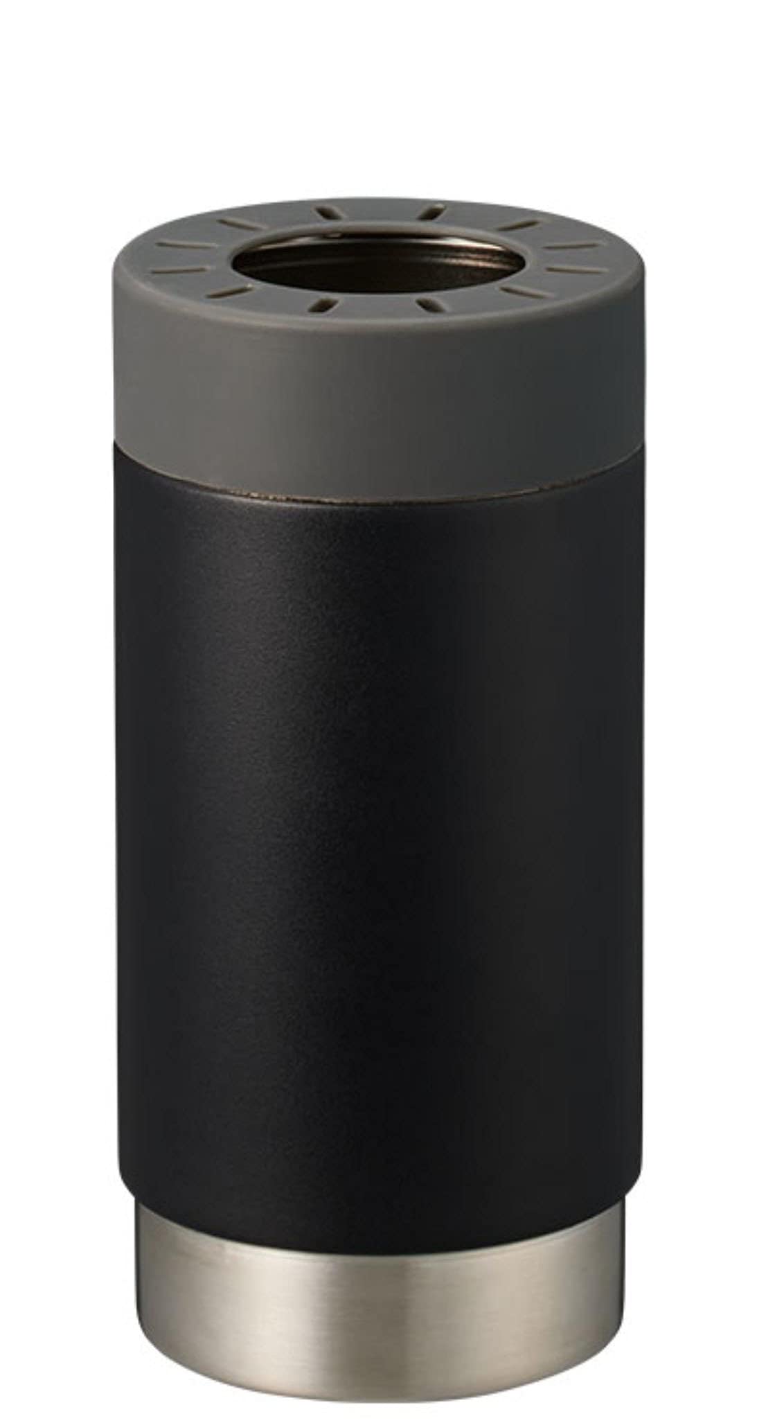 Gowell Изолированная ПЭТ-бутылка Прямой Держатель из нержавеющей стали с матовым ПЭТ-покрытием, Вакуумная, Двухслойная, Изолированная, Для питья, Стальная, Термос, Тамблер, Кружка, 2-сторонний, Стильный, чёрный