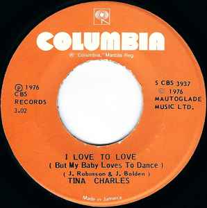 7inch Record TINA CHARLES I Love To Love But My Baby Loves T SCBS3937 COLUMBIA 1976 Jamaica SoulFunk Used
7inch Record TINA CHARLES I Love To Love But My Baby Loves T SCBS3937 COLUMBIA 1976 Jamaica SoulFunk Used