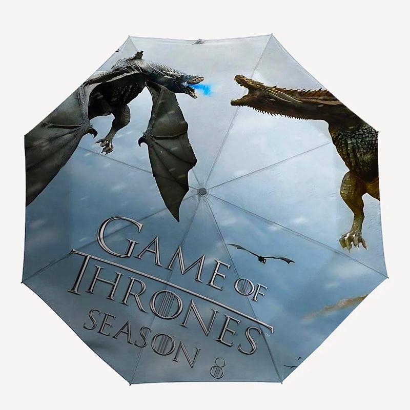 1pc Game of Thrones Season 8 Automatic Folding Umbrella - Compact 8-Rib Design, Durable Plastic & Iron1238L
1pc Game of Thrones Season 8 Automatic Folding Umbrella - Compact 8-Rib Design, Durable Plastic & Iron1238L