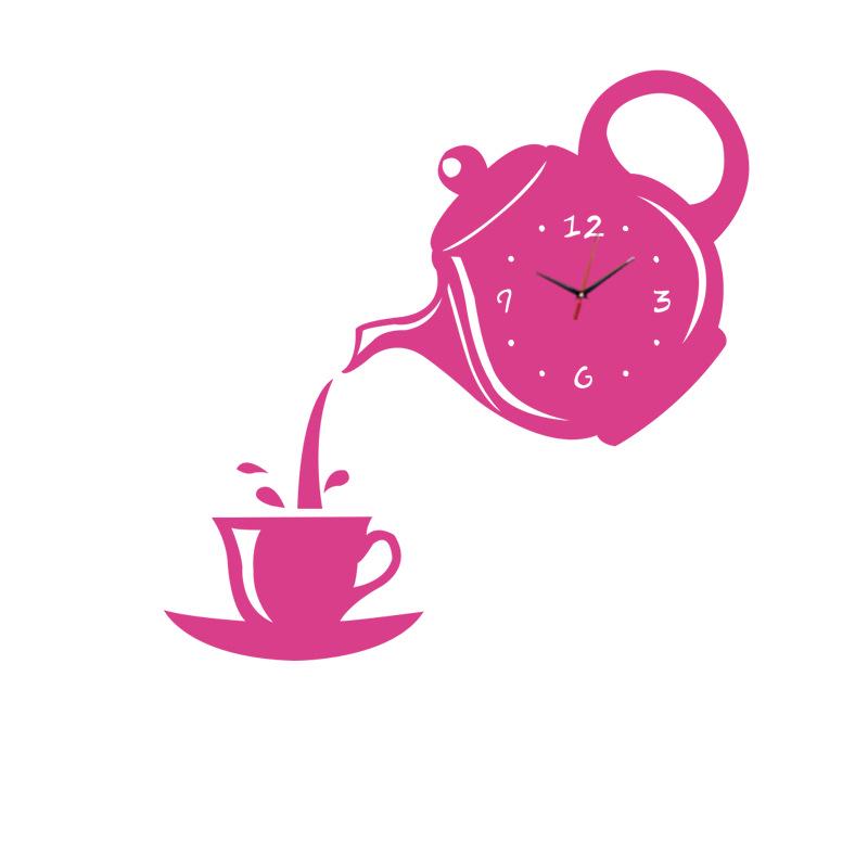 DIY Silent Wall Clock: Personalized High-End Teapot Mirror Sticker for Living Room Decor
DIY Silent Wall Clock: Personalized High-End Teapot Mirror Sticker for Living Room Decor