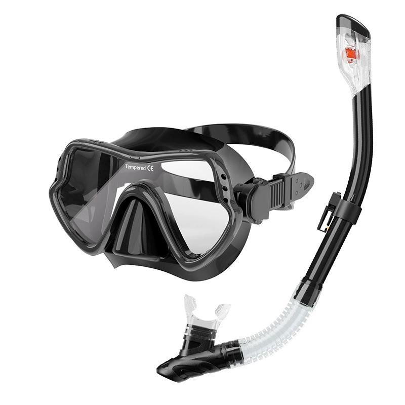 Set de máscara de buceo y tubo de snorkel de silicona para natación profesional
Set de máscara de buceo y tubo de snorkel de silicona para natación profesional