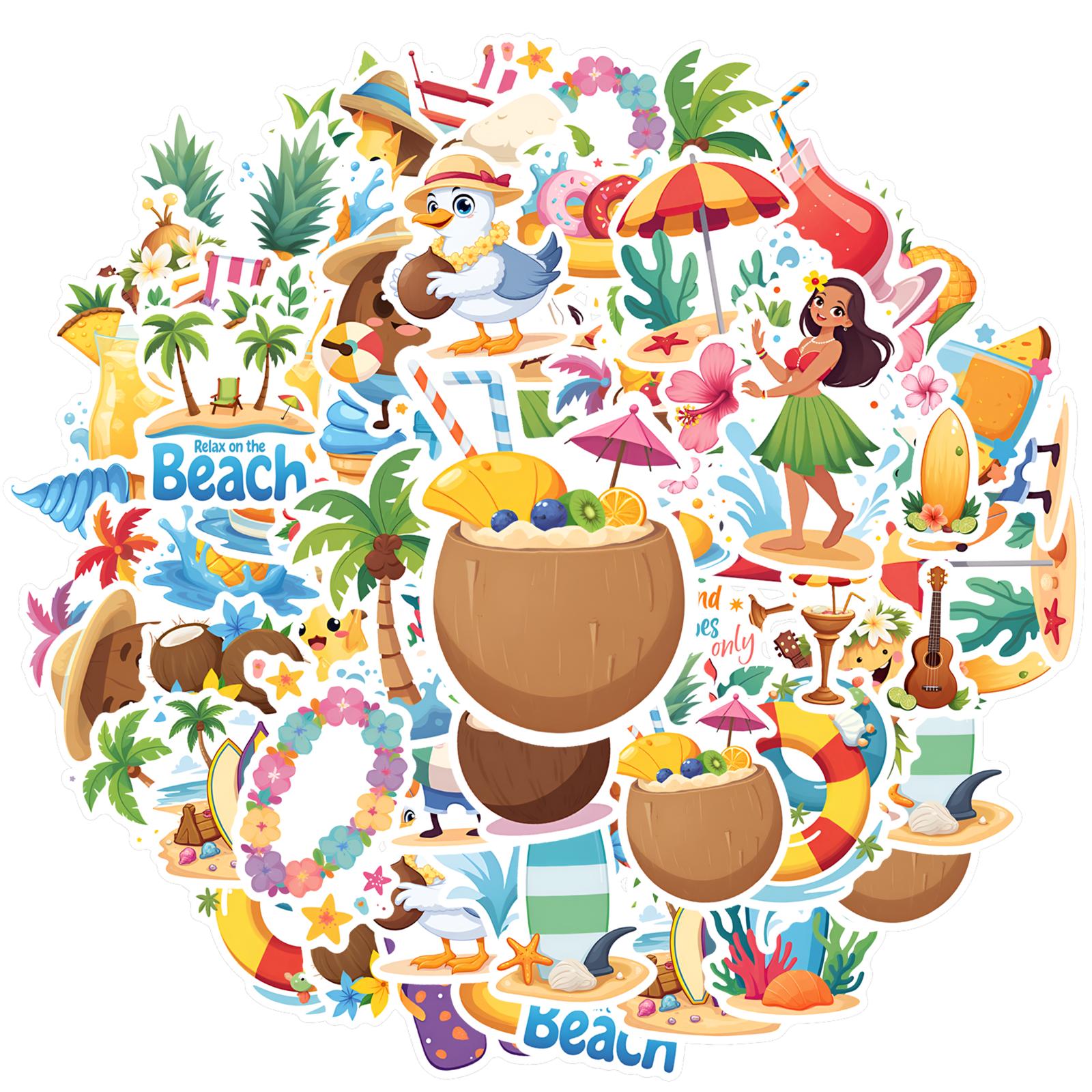 35pcs-50pcs Cartoon Tropical Stickers Playful Summer Stickers Funny Stickers For DIY Phone Laptop Scrapbook Bike
35pcs-50pcs Cartoon Tropical Stickers Playful Summer Stickers Funny Stickers For DIY Phone Laptop Scrapbook Bike