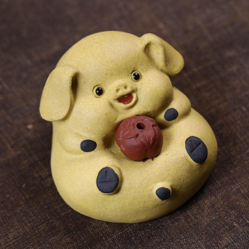 Yixing Purple Clay Zodiac Pig Persimmon Incense Holder Tea Pet Ancient Tea Games Tea Figurine Play Toys Tea Statue Ornaments
Yixing Purple Clay Zodiac Pig Persimmon Incense Holder Tea Pet Ancient Tea Games Tea Figurine Play Toys Tea Statue Ornaments