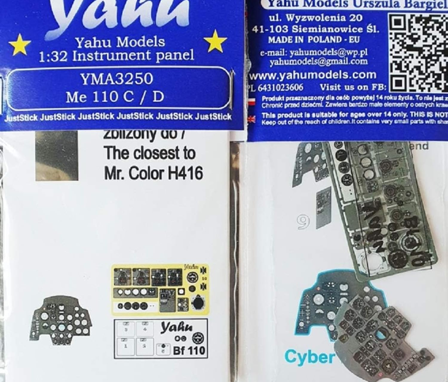 Yahu Model Messerschmitt цветная приборная панель киберпластиковые детали модели YMA3250 1/32 Bf110C/D (Для хобби)
Yahu Model Messerschmitt цветная приборная панель киберпластиковые детали модели YMA3250 1/32 Bf110C/D (Для хобби)