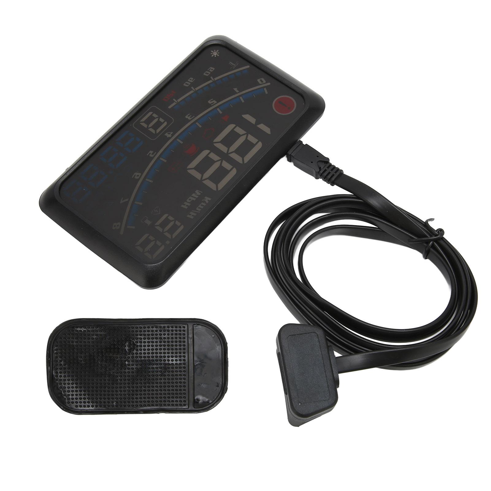 5.5-дюймовый автомобильный HUD-дисплей, многофункциональный проектор на лобовое стекло, безопасное вождение для автомобиля OBDII
5.5-дюймовый автомобильный HUD-дисплей, многофункциональный проектор на лобовое стекло, безопасное вождение для автомобиля OBDII