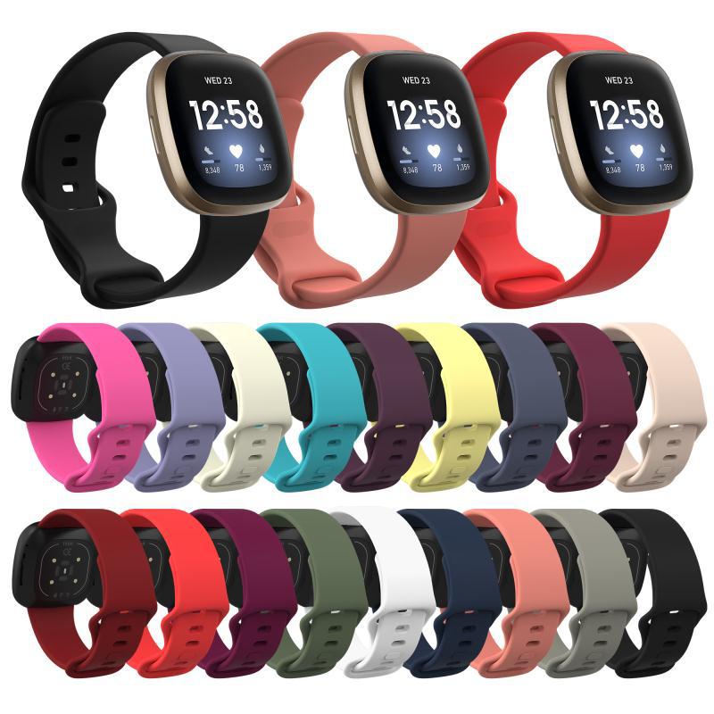 Цветной браслет, ремешок для часов Fitbit Versa 3, мягкий ремешок Correa для Fitbit Sense Versa3, ремешки для часов, аксессуары 
Цветной браслет, ремешок для часов Fitbit Versa 3, мягкий ремешок Correa для Fitbit Sense Versa3, ремешки для часов, аксессуары
