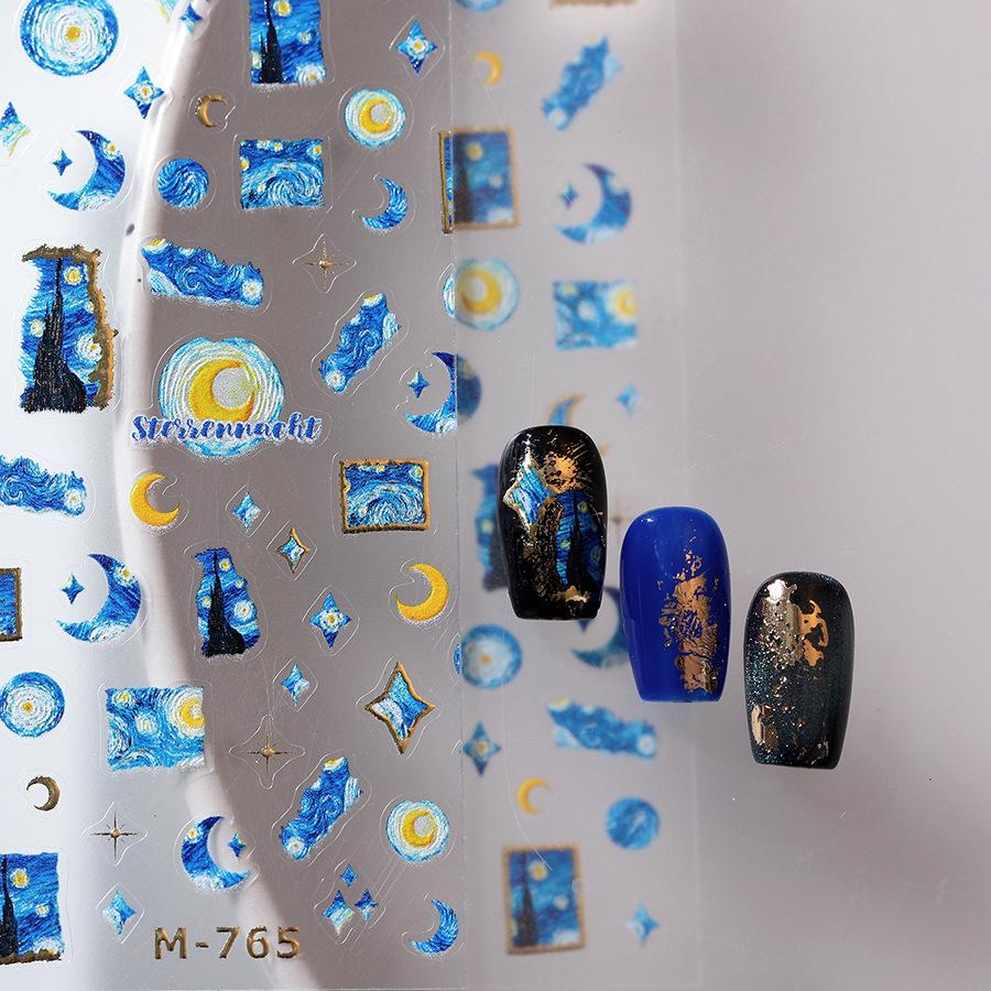 Ferrite Rose Gold Embossed Adhesive Nail Stickers: Thin & Transparent Good Night Baby Art - Series M-765
Ferrite Rose Gold Embossed Adhesive Nail Stickers: Thin & Transparent Good Night Baby Art - Series M-765