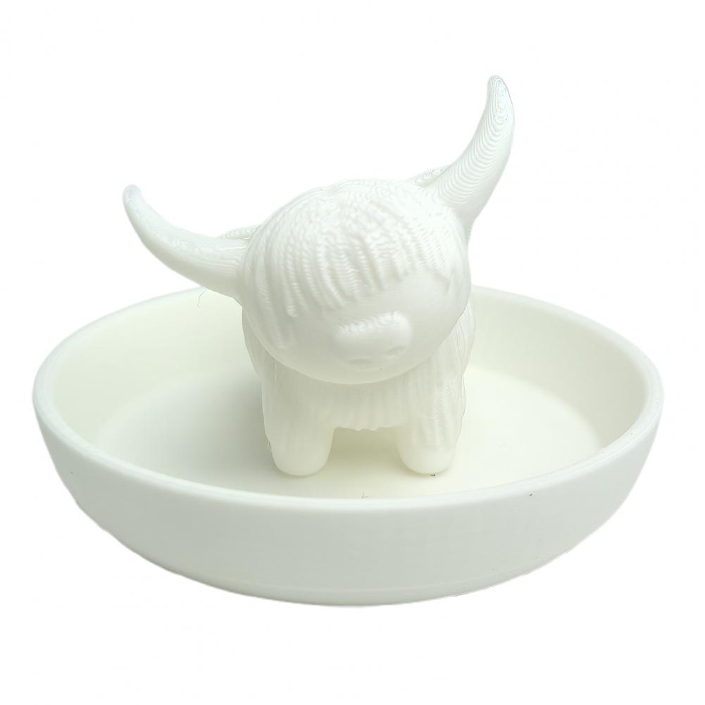 8.8*6cm Ring Holder Highland Cow Jewelry Rack Mini Ring Dish Plastic Cattle Statue Stand Wedding Anniversary Engagement Decor белый
8.8*6cm Ring Holder Highland Cow Jewelry Rack Mini Ring Dish Plastic Cattle Statue Stand Wedding Anniversary Engagement Decor белый