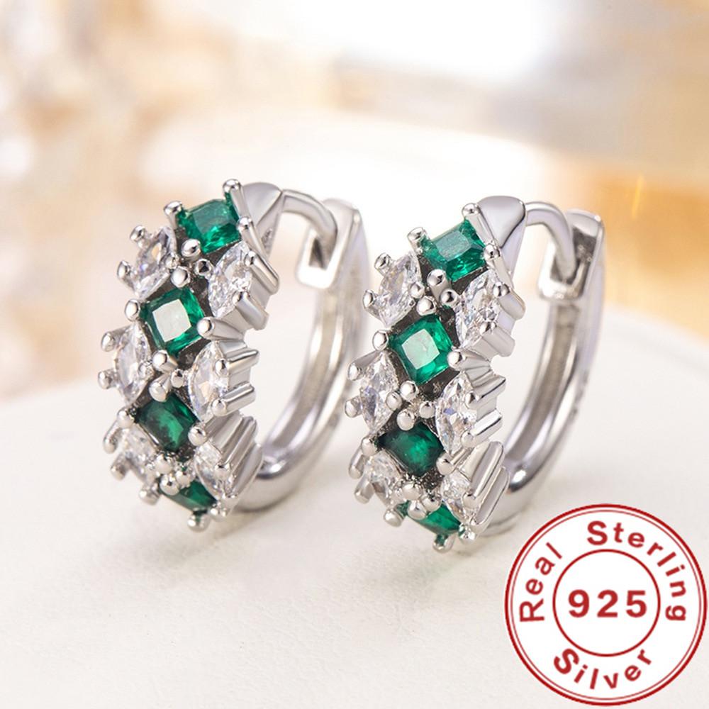 New 925 Sterling Silver Green Zircon Earrings Exquisite Earrings Suitable for Women Party Wedding Jewelry Gift
New 925 Sterling Silver Green Zircon Earrings Exquisite Earrings Suitable for Women Party Wedding Jewelry Gift