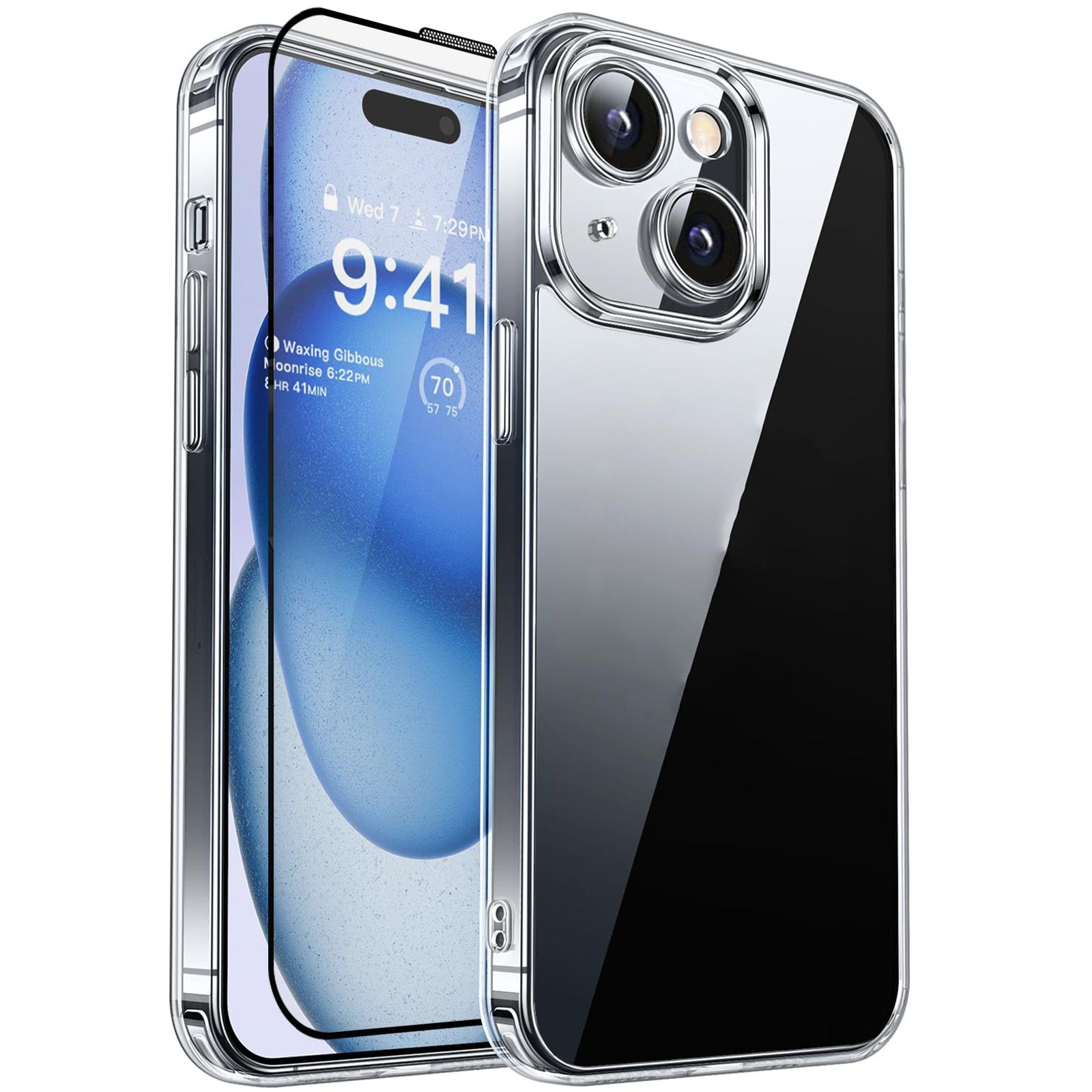 RURIHAI For iPhone 15 Plus Case Clear TPU Phone Cover with Easy Installation High Aluminium-Silicon Glass Film A
RURIHAI For iPhone 15 Plus Case Clear TPU Phone Cover with Easy Installation High Aluminium-Silicon Glass Film A