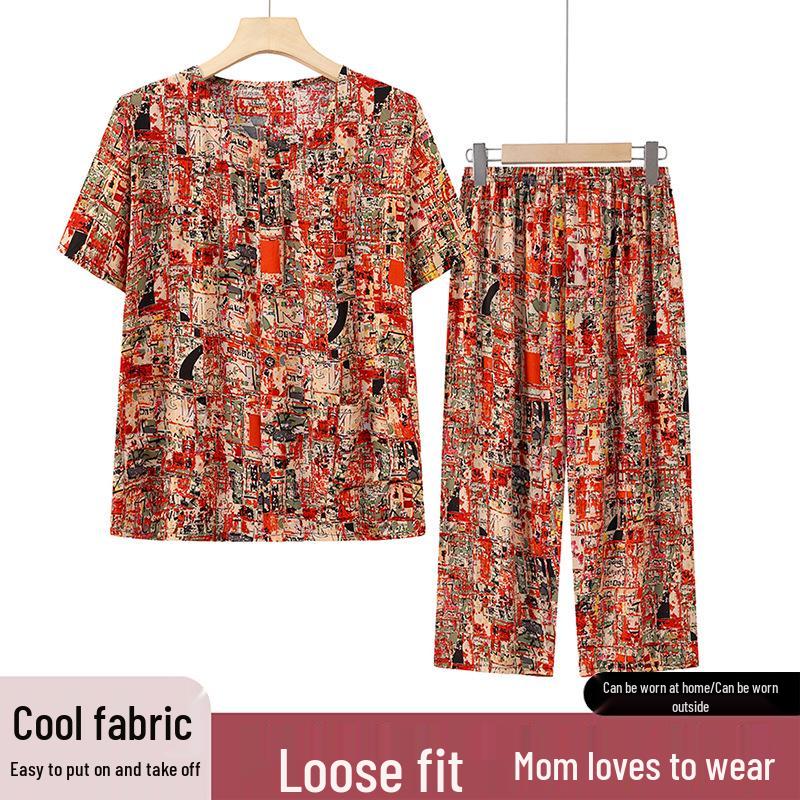 Summer Loose Cotton Silk Cardigan for Middle-Aged and Elderly Women, Plus Size Short Sleeve Rayon Top 2XL (105-120 jin)
Summer Loose Cotton Silk Cardigan for Middle-Aged and Elderly Women, Plus Size Short Sleeve Rayon Top 2XL (105-120 jin)