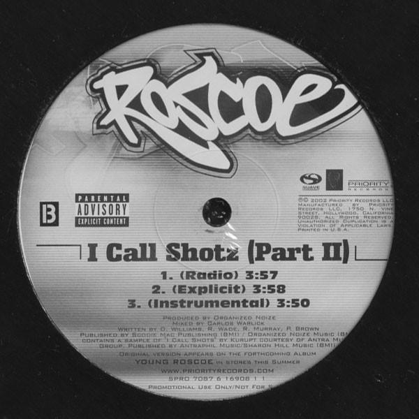 12inch Record ROSCOE - Head To Toe / I Call Shotz (Part II SPRO70876169081 Priority Record 2002 US Rap & Hip-Hop/R&B Used
12inch Record ROSCOE - Head To Toe / I Call Shotz (Part II SPRO70876169081 Priority Record 2002 US Rap & Hip-Hop/R&B Used