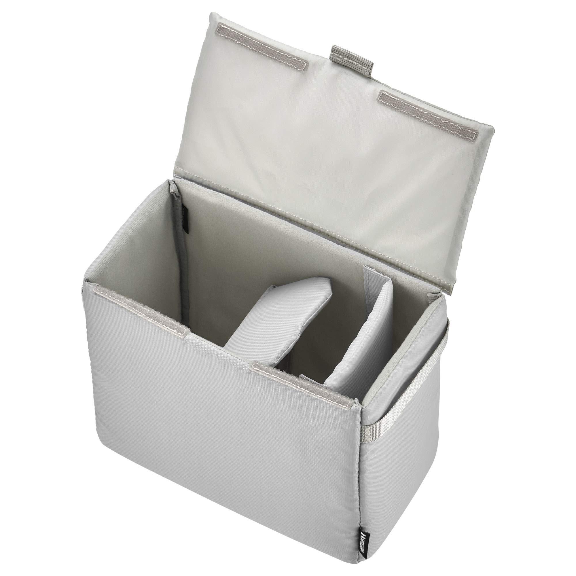 HAKUBA Inner Soft Box 02 400 Gray Inner Bag Soft Bag Camera Bag Gadget Case with Dividers and Removable Lid 4977187360073 2KCS-40-400GY сірий колір
HAKUBA Inner Soft Box 02 400 Gray Inner Bag Soft Bag Camera Bag Gadget Case with Dividers and Removable Lid 4977187360073 2KCS-40-400GY сірий колір