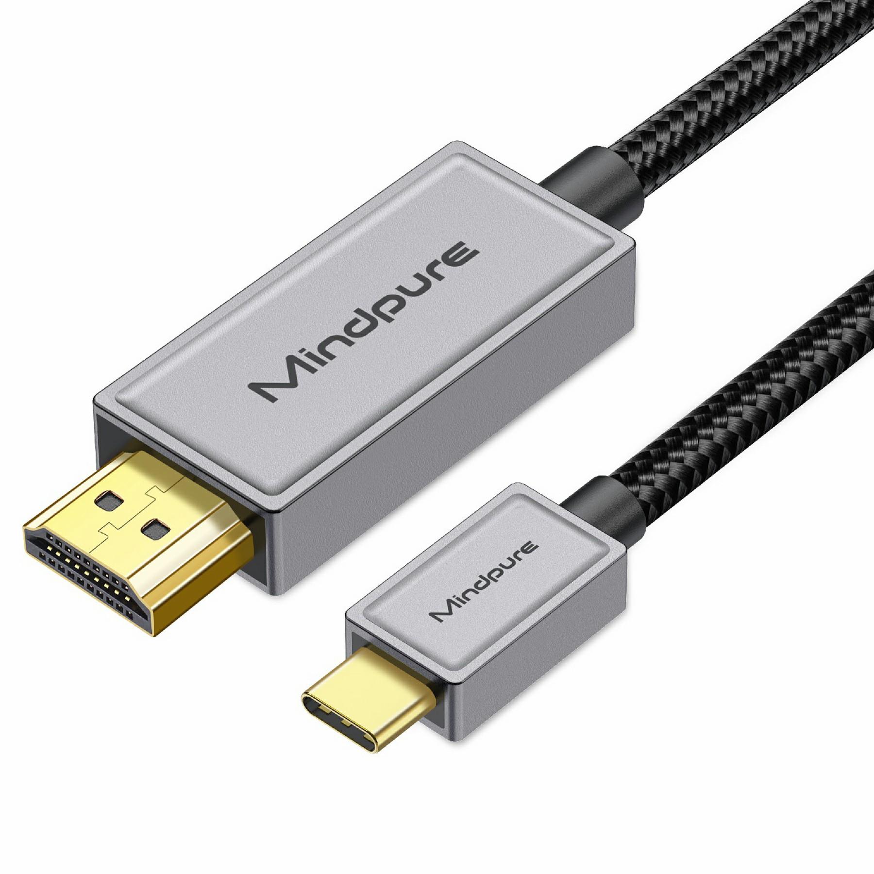 MINDPURE AD057 1,8 м Type-C на HDMI 4K 60 Гц 3D Візуальний Ефект HD Відео Конвертер Кабель A
MINDPURE AD057 1,8 м Type-C на HDMI 4K 60 Гц 3D Візуальний Ефект HD Відео Конвертер Кабель A