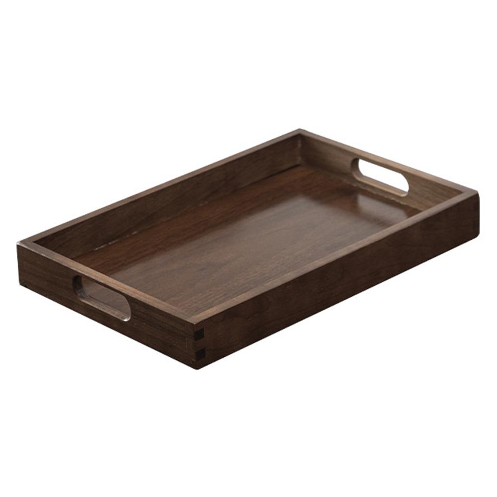 33 x 22 x 4cm Walnut Wood Serving Tray for Tea Coffee Fruit Rectangle Platter with Handles A
33 x 22 x 4cm Walnut Wood Serving Tray for Tea Coffee Fruit Rectangle Platter with Handles A