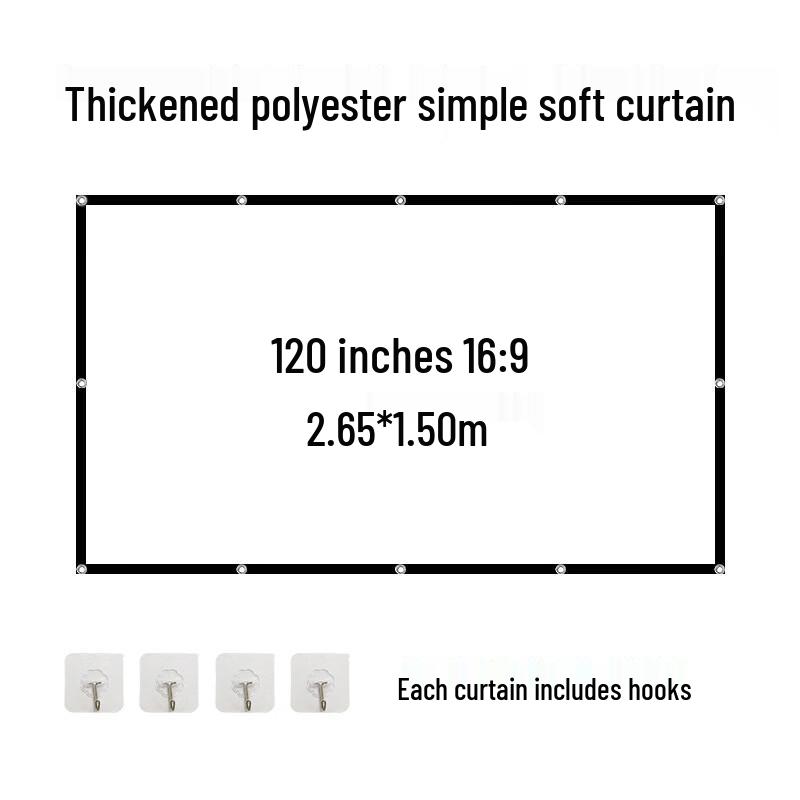 Lancaihe Extra Thick 120-inch 16:9 Foldable Home Projection Screen
Lancaihe Extra Thick 120-inch 16:9 Foldable Home Projection Screen