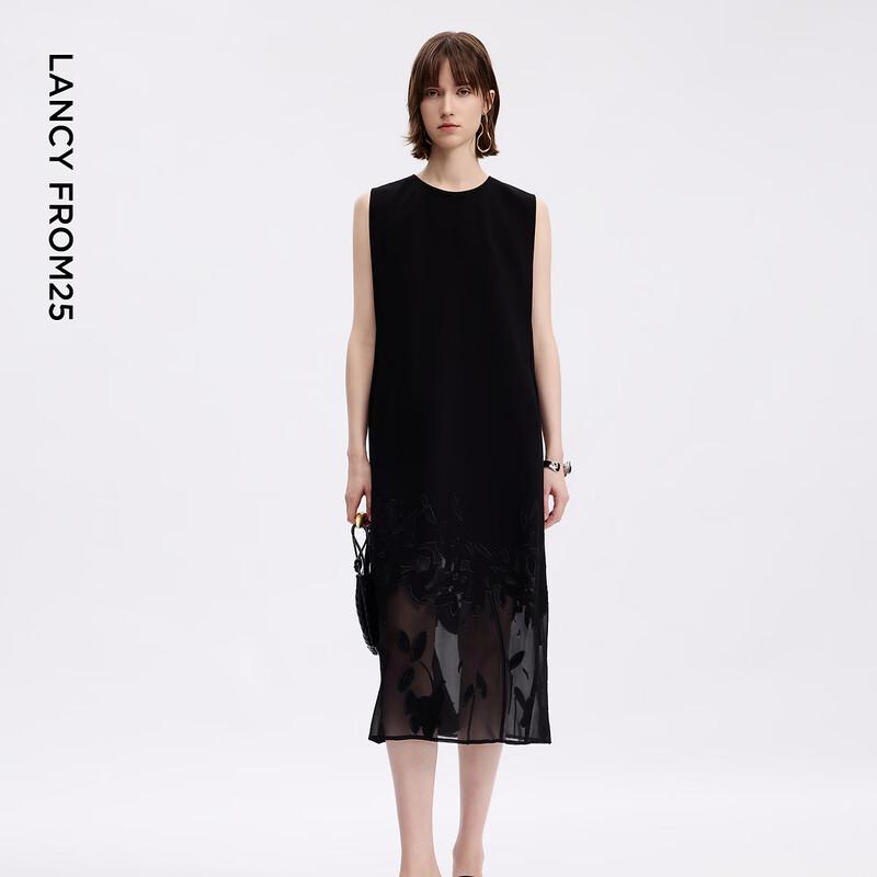 Elegant Patchwork Embroidered Sleeveless Straight Midi Dress L
Elegant Patchwork Embroidered Sleeveless Straight Midi Dress L