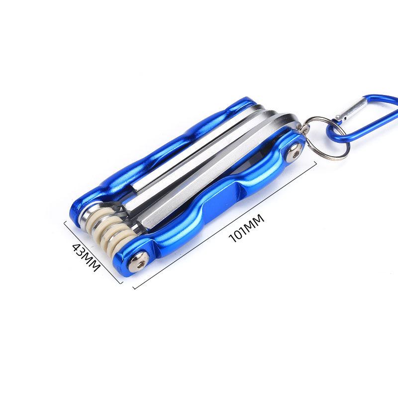 8-in-1 Folding Hexagonal Wrench CR-V Material Multi-functional Folding Wrench for Cycling/work Portable Hand Tool Set
8-in-1 Folding Hexagonal Wrench CR-V Material Multi-functional Folding Wrench for Cycling/work Portable Hand Tool Set