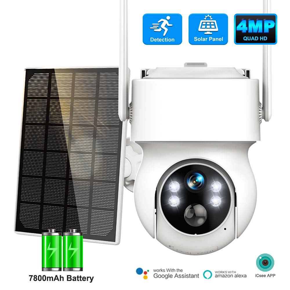 2.5K 4MP WiFi Solar Outdoor Home Human Detection PTZ IP Camera Smart Security Protection CCTV Video Cam 4MP White Camera
2.5K 4MP WiFi Solar Outdoor Home Human Detection PTZ IP Camera Smart Security Protection CCTV Video Cam 4MP White Camera