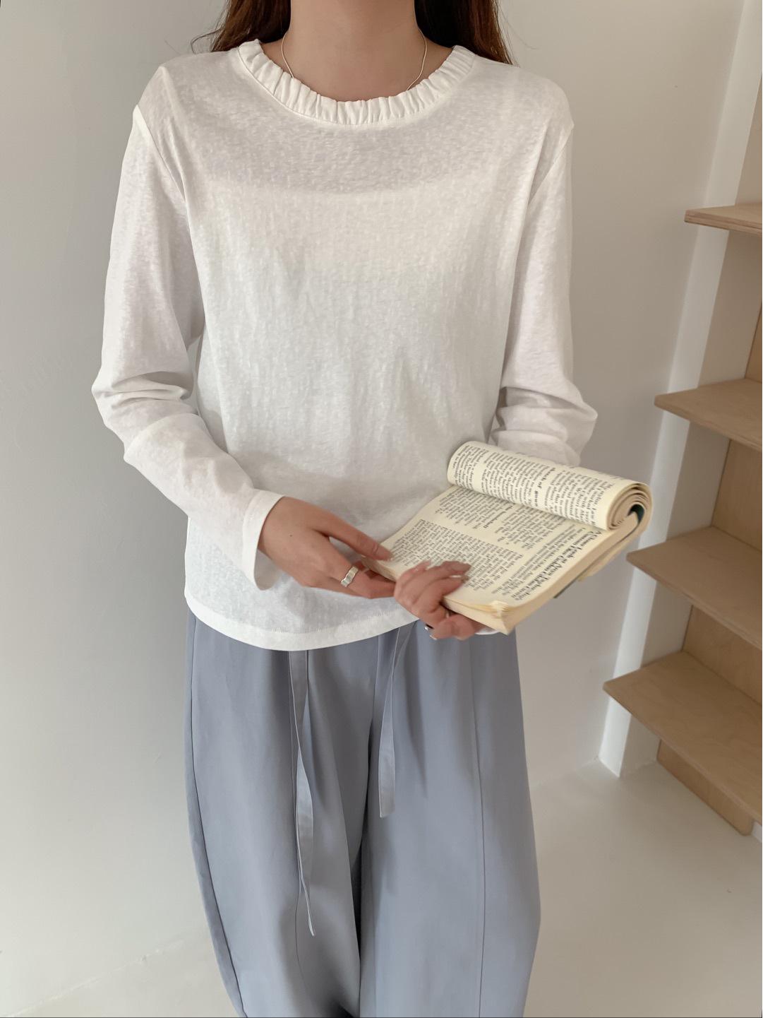 French Spring Artistic Ruffle Edge Solid Color Long Sleeve T-shirt One Size (Fits 80-140cm) білий
French Spring Artistic Ruffle Edge Solid Color Long Sleeve T-shirt One Size (Fits 80-140cm) білий