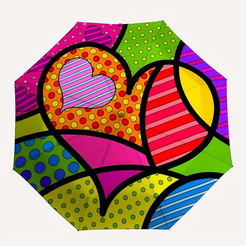 1pc Heart Pattern Automatic Opening/closing Umbrella with Auto Open/Close, Windproof, Foldable Sunshade, Perfect Gift for Friends, Durable P
1pc Heart Pattern Automatic Opening/closing Umbrella with Auto Open/Close, Windproof, Foldable Sunshade, Perfect Gift for Friends, Durable P