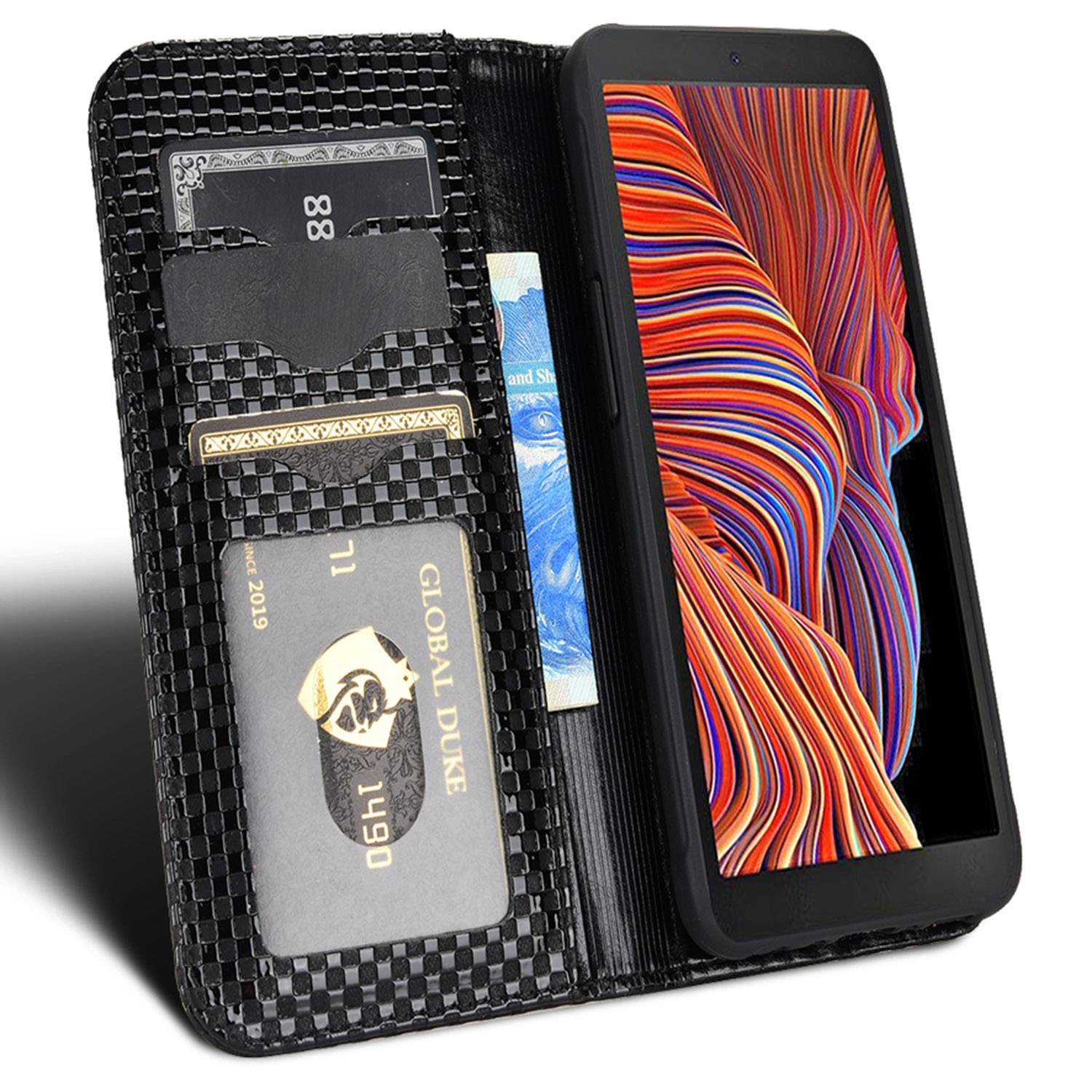 For Samsung Galaxy Xcover 5 Anti-scratch Leather Phone Cover Grid Texture Magnetic Auto Closing Stand Design Wallet Phone Case Black
For Samsung Galaxy Xcover 5 Anti-scratch Leather Phone Cover Grid Texture Magnetic Auto Closing Stand Design Wallet Phone Case Black