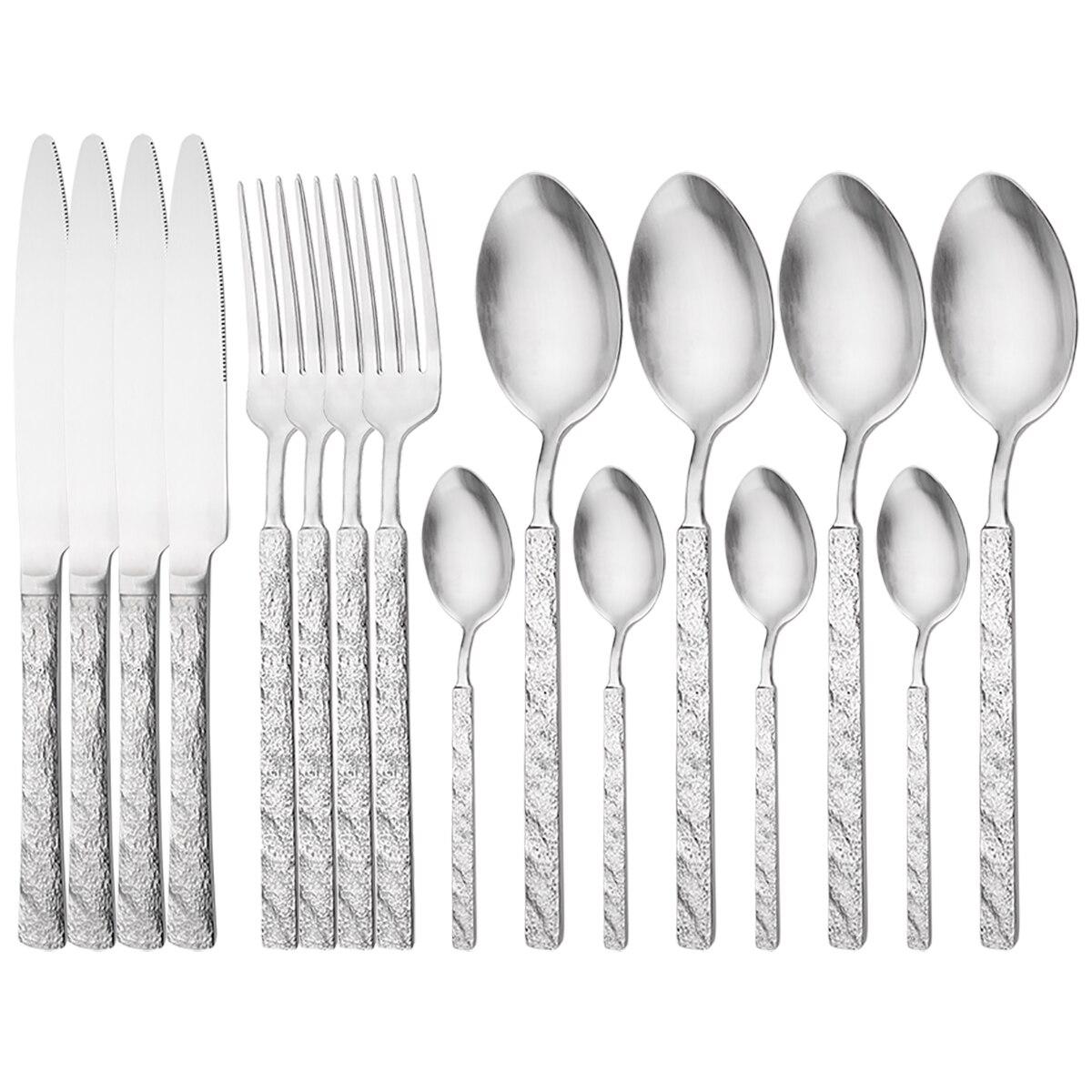 Посуда из нержавеющей стали 304, столовые приборы, матовый винтажный набор столовой посуды, нож, вилка, кофейная ложка, набор столовых приборов, вечерние кухонные столовые приборы, столовое серебро 16pcs
Посуда из нержавеющей стали 304, столовые приборы, матовый винтажный набор столовой посуды, нож, вилка, кофейная ложка, набор столовых приборов, вечерние кухонные столовые приборы, столовое серебро 16pcs