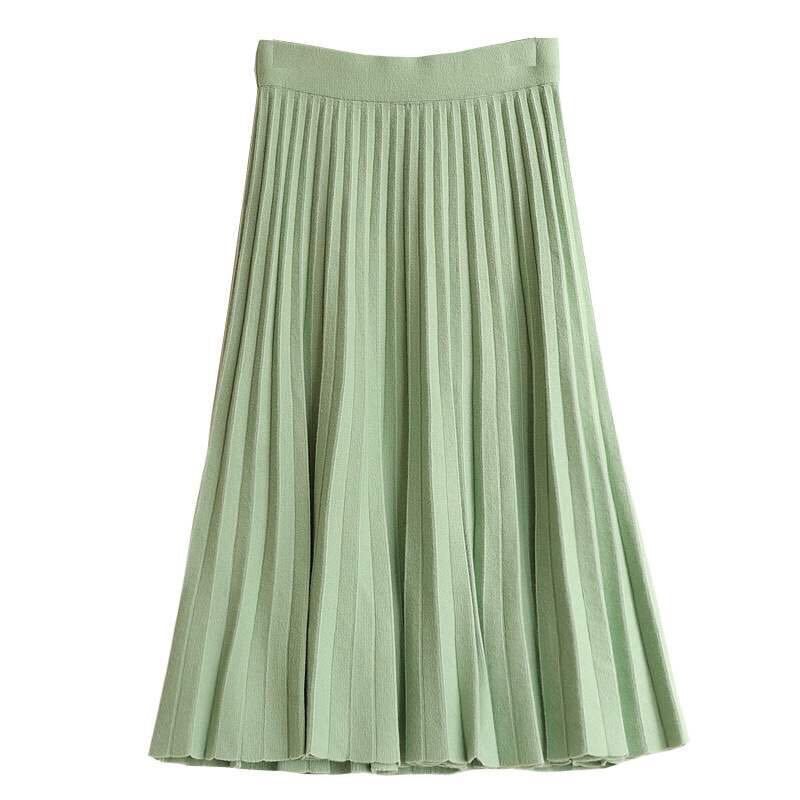 Knitted Skirt Women Mid-length Spring and Autumn New 2026 Elastic High Waist Thin A-line Wool Solid Pleated Long Skirt Female One Size зелений
Knitted Skirt Women Mid-length Spring and Autumn New 2026 Elastic High Waist Thin A-line Wool Solid Pleated Long Skirt Female One Size зелений