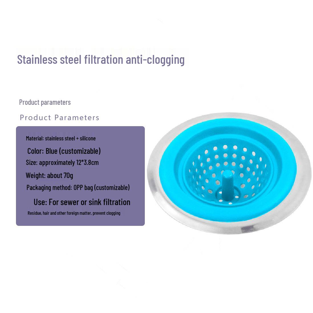 Прочный силиконовый сливной фильтр: Решение против засоров и запахов для кухонных и ванных раковин
Прочный силиконовый сливной фильтр: Решение против засоров и запахов для кухонных и ванных раковин