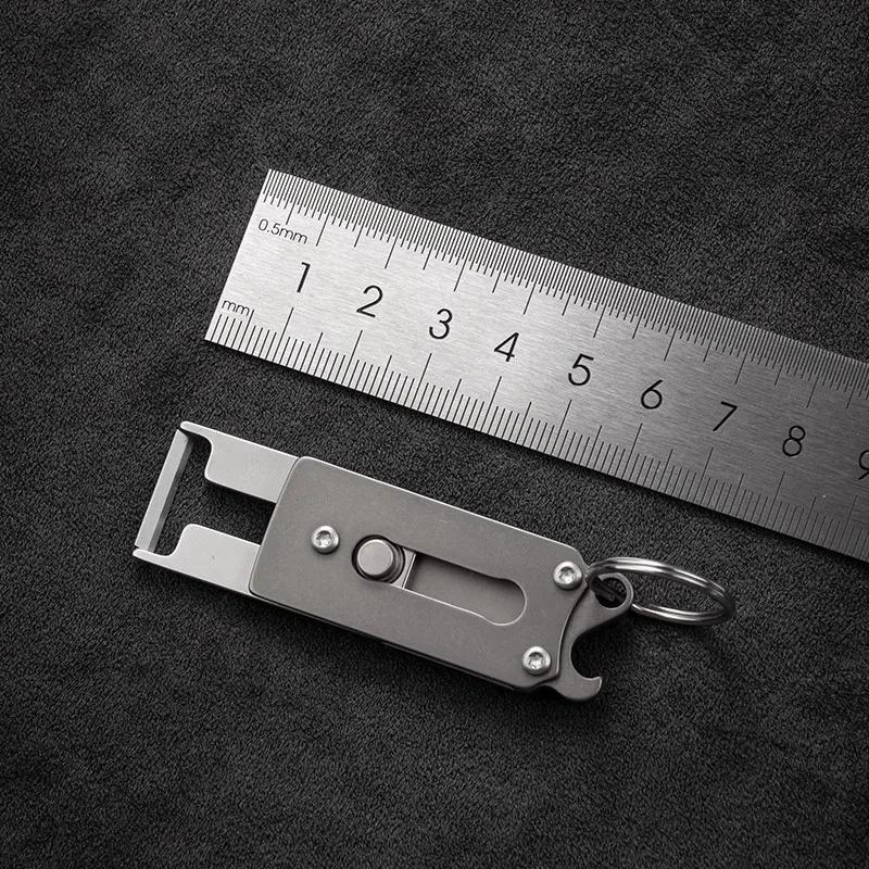 Titanium Alloy Small Planer Knife Bottle Opener Portable Keychain Pendant Outdoor Camping Multi-functional Tool Fruit Peeler New
Titanium Alloy Small Planer Knife Bottle Opener Portable Keychain Pendant Outdoor Camping Multi-functional Tool Fruit Peeler New
