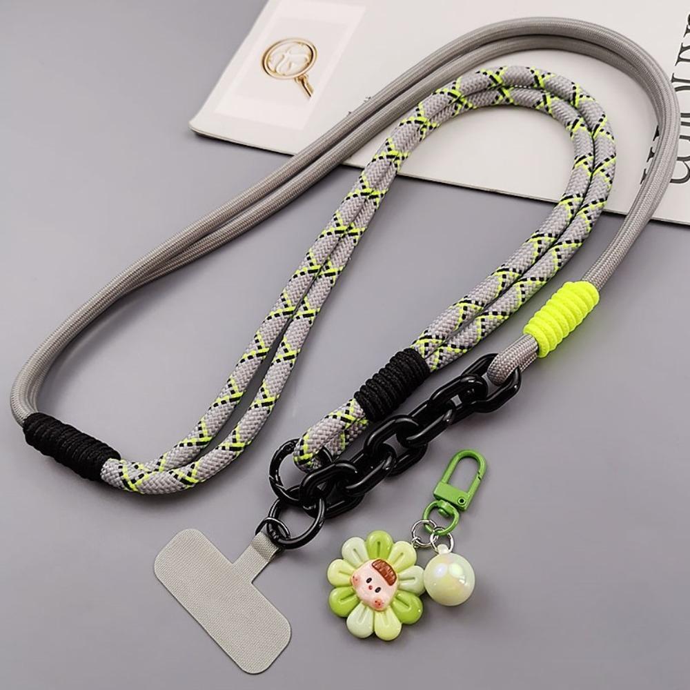 Korean Wave Phone Lanyard Diameter Outdoor Universal Crossbody Shoulder Card Neck Cord Clip Hang Anti-lost Strap Flower pendant
Korean Wave Phone Lanyard Diameter Outdoor Universal Crossbody Shoulder Card Neck Cord Clip Hang Anti-lost Strap Flower pendant