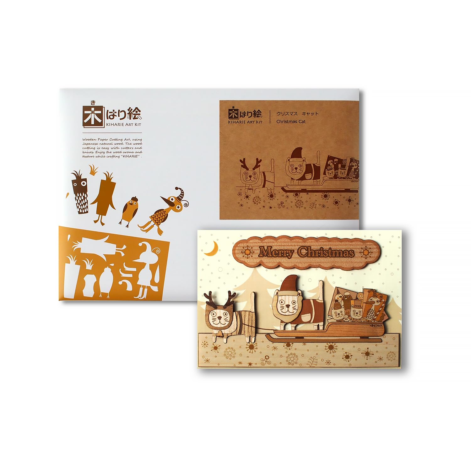 КИНОВА Рождественский кот Дереворезьба Оригинальный Набор ручной работы Кот Сделано в Японии
КИНОВА Рождественский кот Дереворезьба Оригинальный Набор ручной работы Кот Сделано в Японии