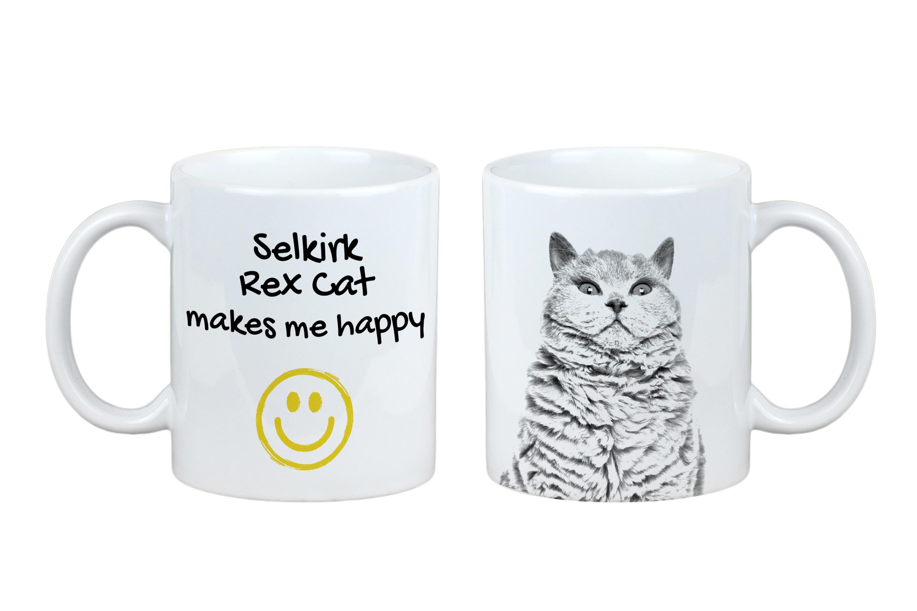 Selkirk Rex - cat mug, cheerful mug for a dog lover, personalized gift from the Art-Dog brand білий
Selkirk Rex - cat mug, cheerful mug for a dog lover, personalized gift from the Art-Dog brand білий