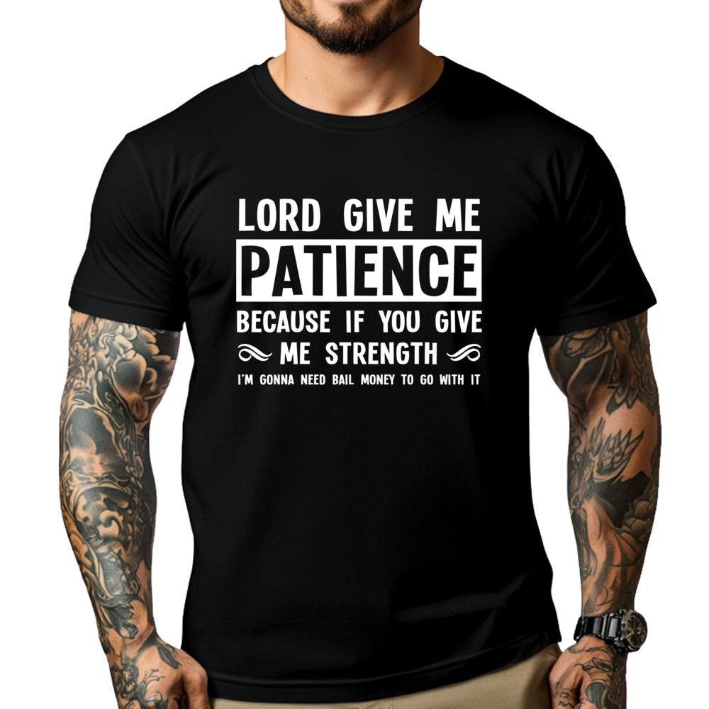Lord Give Me Patience Not Strenght Cool Hilarious White Graphic Tee Christmas Shirt Luxury Clothing Breathable Printed - Men ... 5XL різнокольоровий
Lord Give Me Patience Not Strenght Cool Hilarious White Graphic Tee Christmas Shirt Luxury Clothing Breathable Printed - Men ... 5XL різнокольоровий