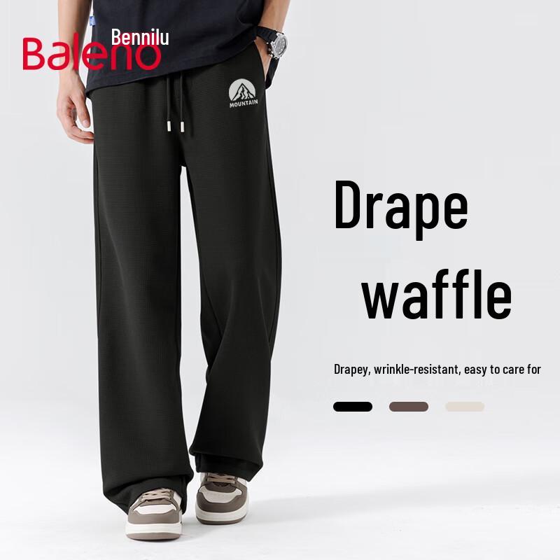 Baleno Men s Waffle Knit Loose Wide-Leg Pants L
Baleno Men s Waffle Knit Loose Wide-Leg Pants L