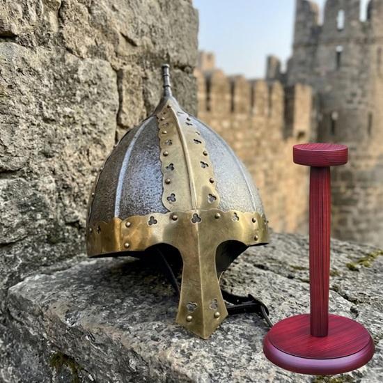 Medieval Viking Spangenhelm Helmet Hand Forged Steel Brass Armor Norse Helmet LARP Cosplay Costume Gift
Medieval Viking Spangenhelm Helmet Hand Forged Steel Brass Armor Norse Helmet LARP Cosplay Costume Gift