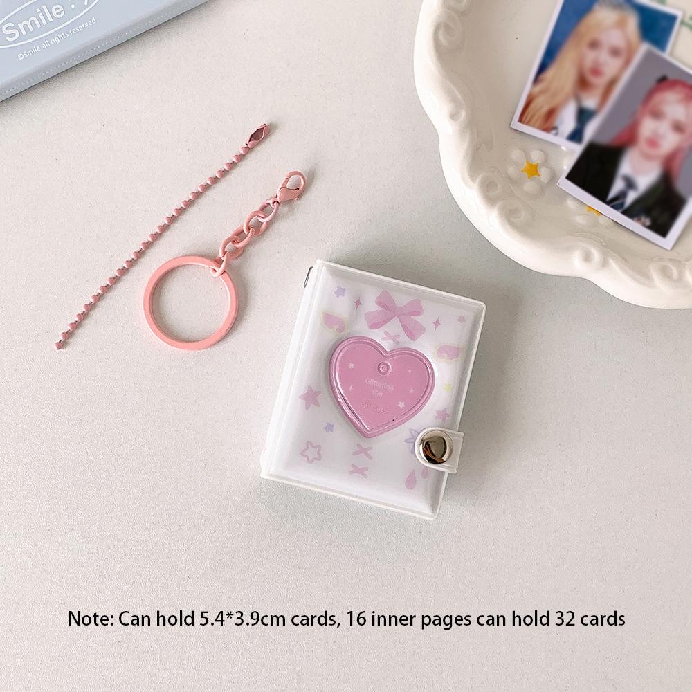 Mini 2-inch Keychain Pendant Album, Love Head Sticker Storage Album, ID Photo Card Album, Star Chaser Small Card Storage білий
Mini 2-inch Keychain Pendant Album, Love Head Sticker Storage Album, ID Photo Card Album, Star Chaser Small Card Storage білий