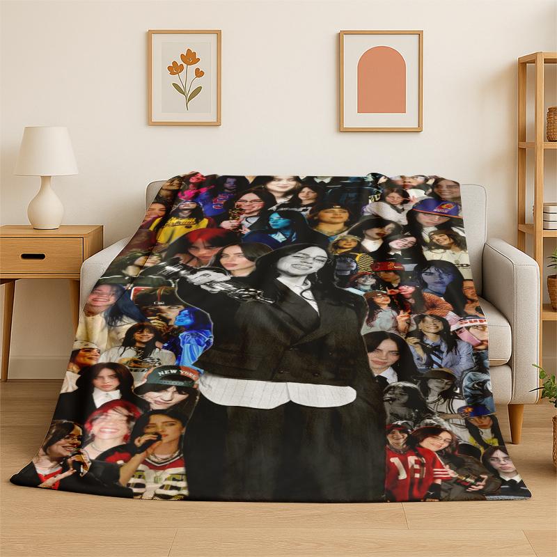 3D Billie Eilish Singer Star Flannel Blanket Soft Warm Throw Blanket for Bedroom Living Room Bed Travel Camping Picnic Gift 75x100cm
3D Billie Eilish Singer Star Flannel Blanket Soft Warm Throw Blanket for Bedroom Living Room Bed Travel Camping Picnic Gift 75x100cm