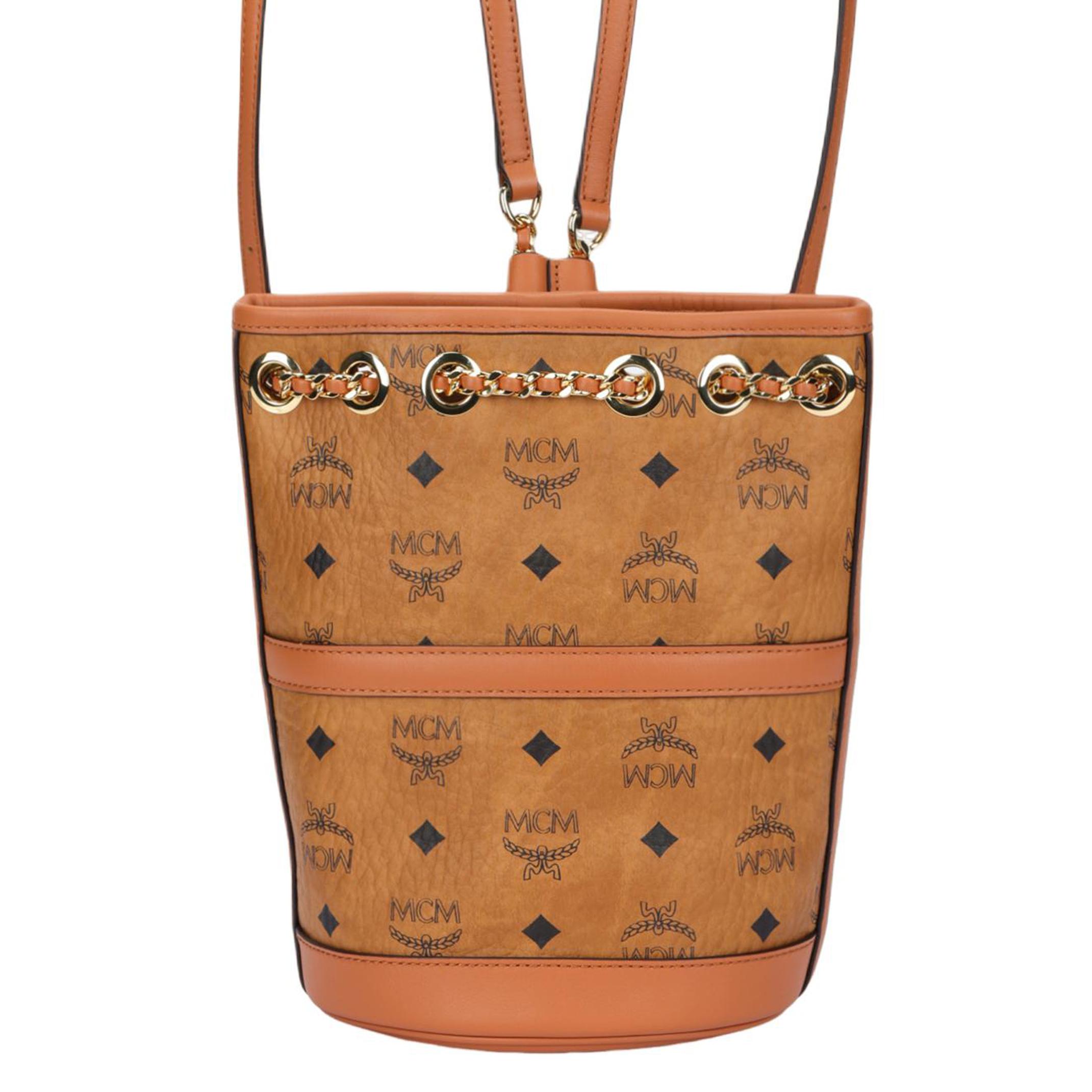 MCM Visetos Leather Bucket Bag with Gold Chain & Adjustable Strap for Daily & Travel Use Basic Set (Bag+Dust Bag)
MCM Visetos Leather Bucket Bag with Gold Chain & Adjustable Strap for Daily & Travel Use Basic Set (Bag+Dust Bag)