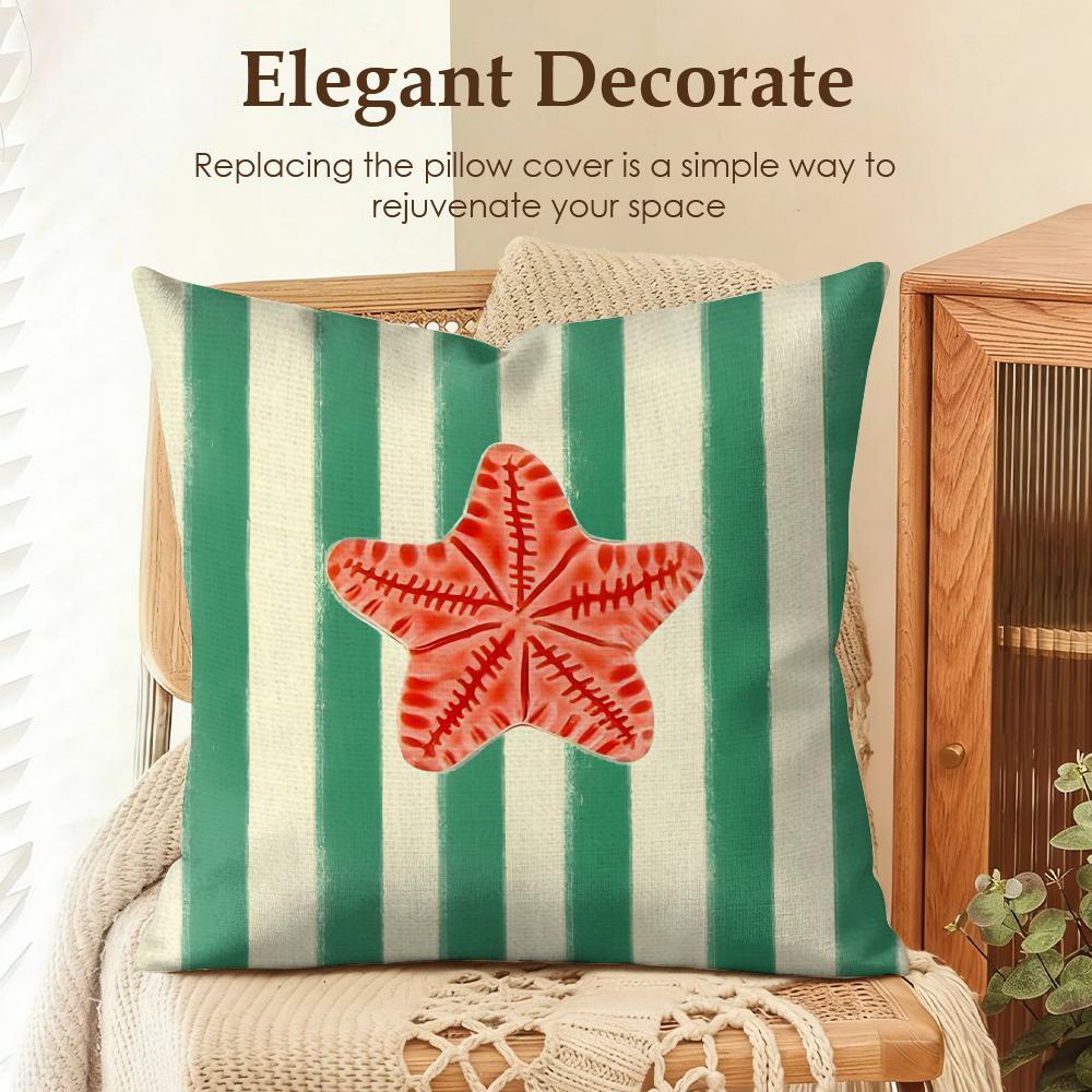 Ocean Life Theme Striped Cushion Cover Natural Linen Organic Fabric DoubleSided Printing Sofa Home Decor Gift Pillow Case 30x30cm
Ocean Life Theme Striped Cushion Cover Natural Linen Organic Fabric DoubleSided Printing Sofa Home Decor Gift Pillow Case 30x30cm