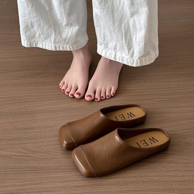 Ретро универсальная сумка голова полушлепки женские верхняя одежда ленивые один педаль удобная мягкая подошва повседневная квадратная голова мюли 40 темно-коричневого
Ретро универсальная сумка голова полушлепки женские верхняя одежда ленивые один педаль удобная мягкая подошва повседневная квадратная голова мюли 40 темно-коричневого