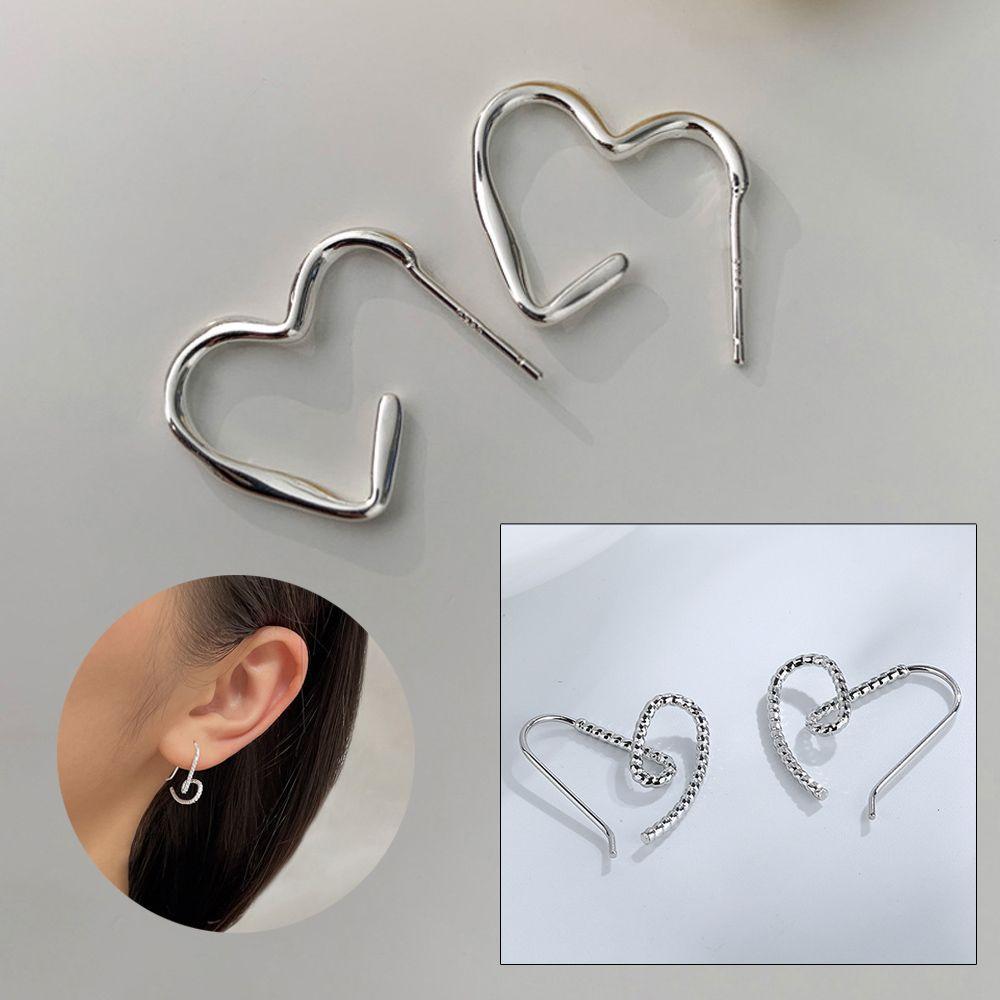 Wife Punk Party Heart Hoop Earrings 925 Silver Needle Silver Earrings Jewelry Accessories
Wife Punk Party Heart Hoop Earrings 925 Silver Needle Silver Earrings Jewelry Accessories