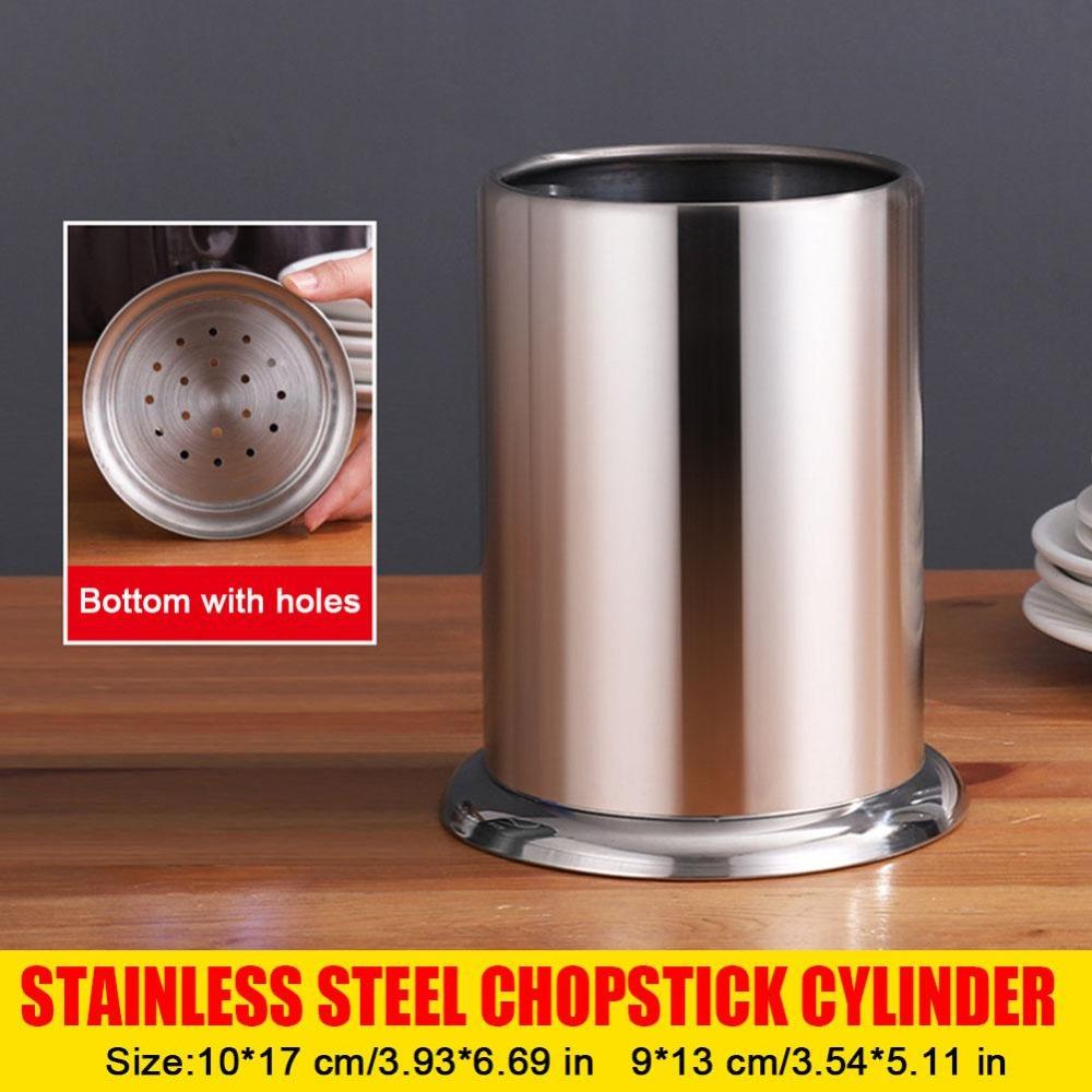 Stainless Steel Sign Cylinder Bottom with Holes Kitchen Storage Bucket Chopstick Barrel Kitchen
Stainless Steel Sign Cylinder Bottom with Holes Kitchen Storage Bucket Chopstick Barrel Kitchen